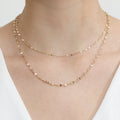 Solid Gold Link Chain Necklace (AC221A)