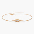 Solid Gold Art Deco Chain Bracelet
