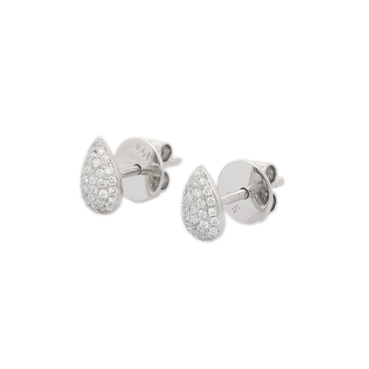 Solid Gold Tiny Diamond Studs (540864)