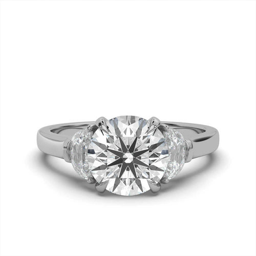 14K Solid Gold 0.5 CT Lab Grown Diamond Ring