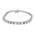 Solid Gold Lab Grown Diamond Emerald Cut Tennis Bracelet