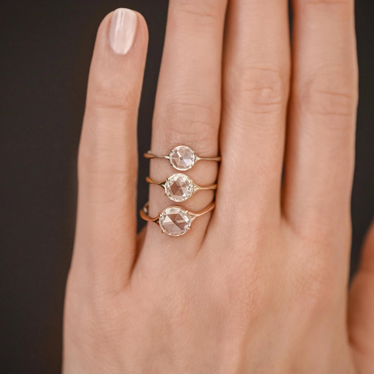 14K Solid Gold 0.49 CT Lab Grown Diamond Ring