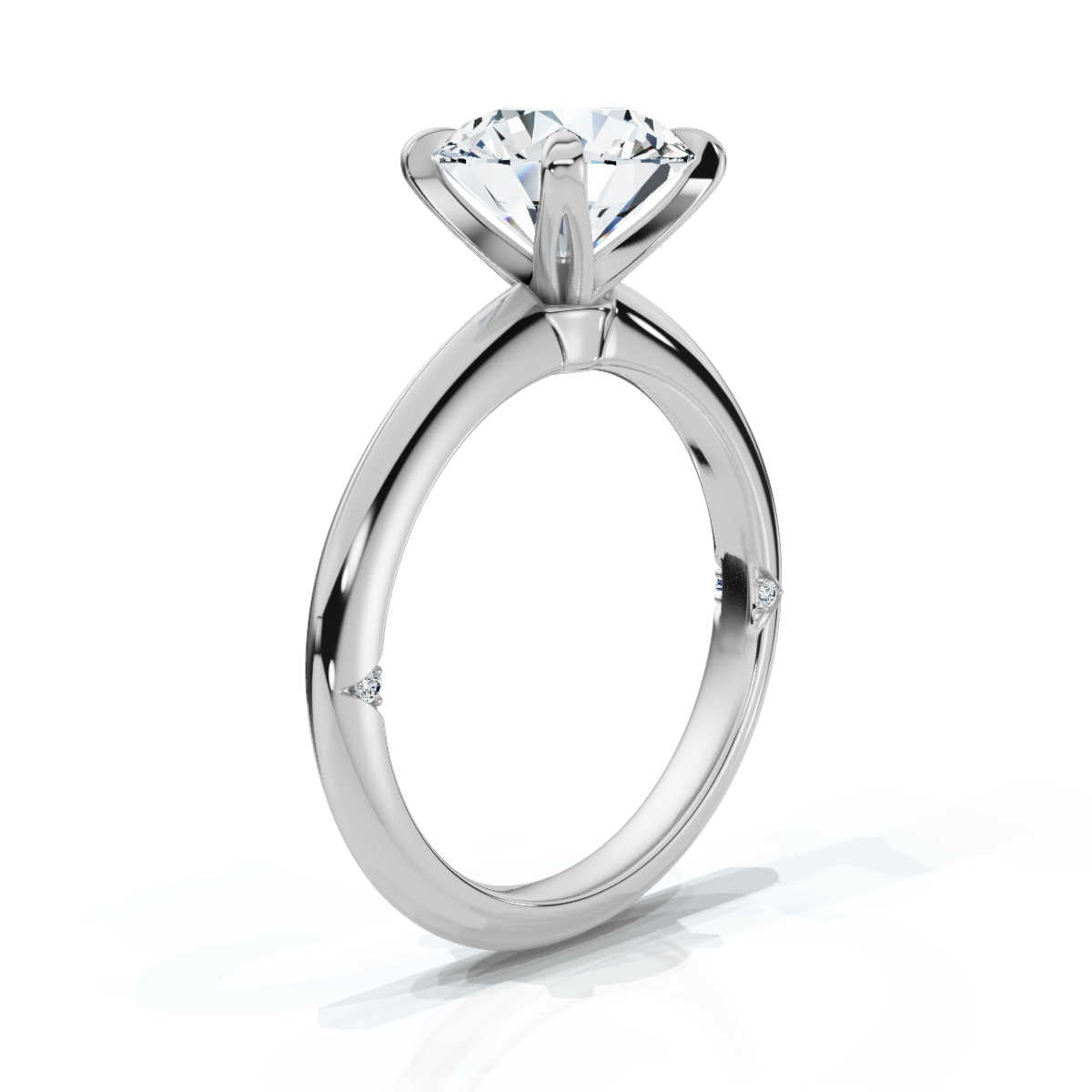 Solid Gold Lab Grown Diamond 2ct Engagement Ring