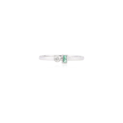 14K Solid Gold 0.04 CT Lab Grown Diamond Ring