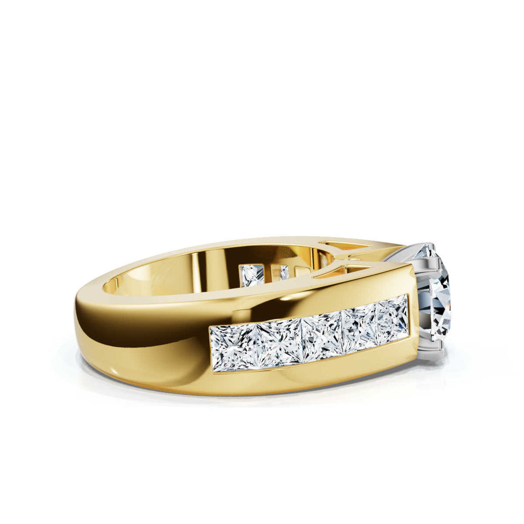 Solid Gold 2.8ct Lab Grown Diamond Engagement Ring