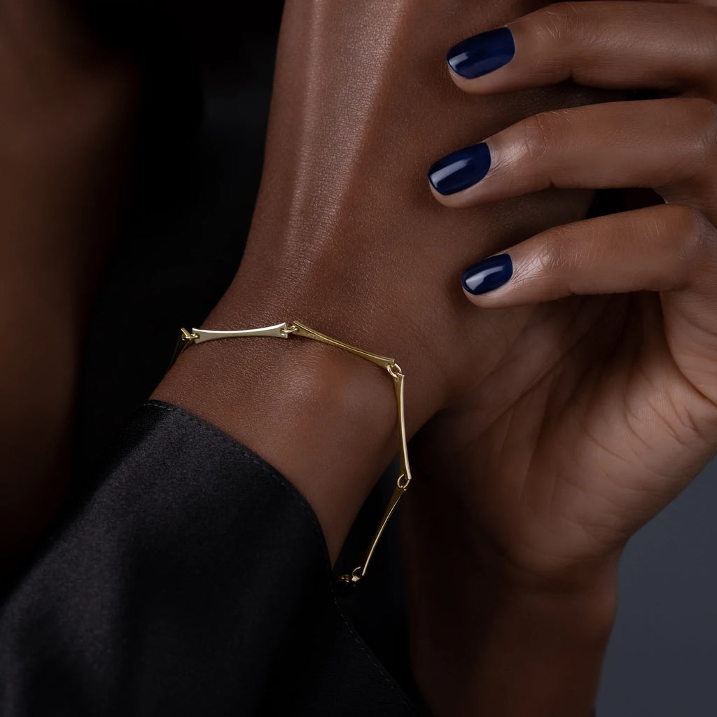 Solid Gold Astride Bracelet
