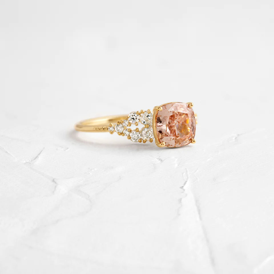 Solid Gold Lab-Grown Diamond Many Moons Band