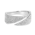 Solid Gold Pave Diamond Bold Wrap Ring (30CF30)