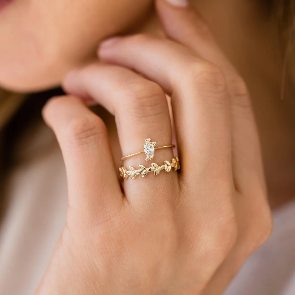 Solid Gold Lab-Grown Diamond Ember Ring