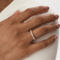 Solid Gold Heart Shape Diamond Ring (4ACF34)