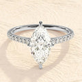 Marquise Moissanite Engagement Ring, photo 1