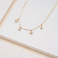 Solid Gold MAMA Diamond Necklace (1C61A6)