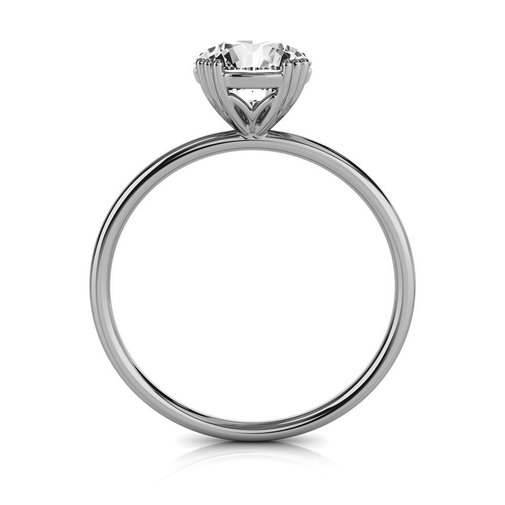 Solid Gold Solitaire 2ct Engagement Ring