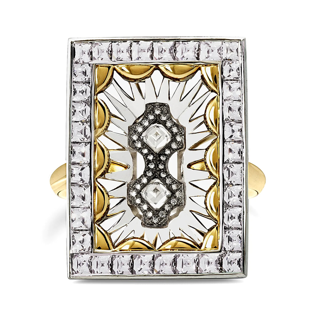 Solid Gold Cathedral Ring