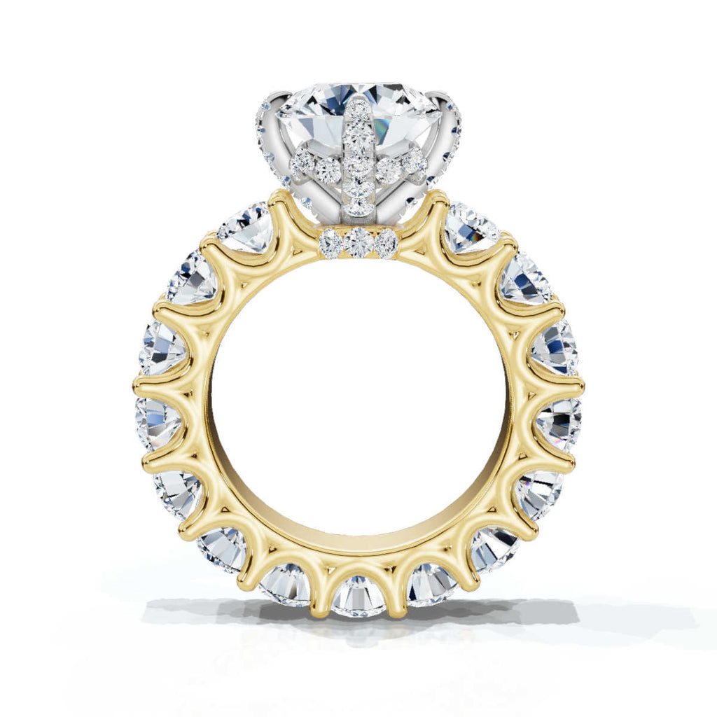 Solid Gold 6ct lab Grown Diamond Ring