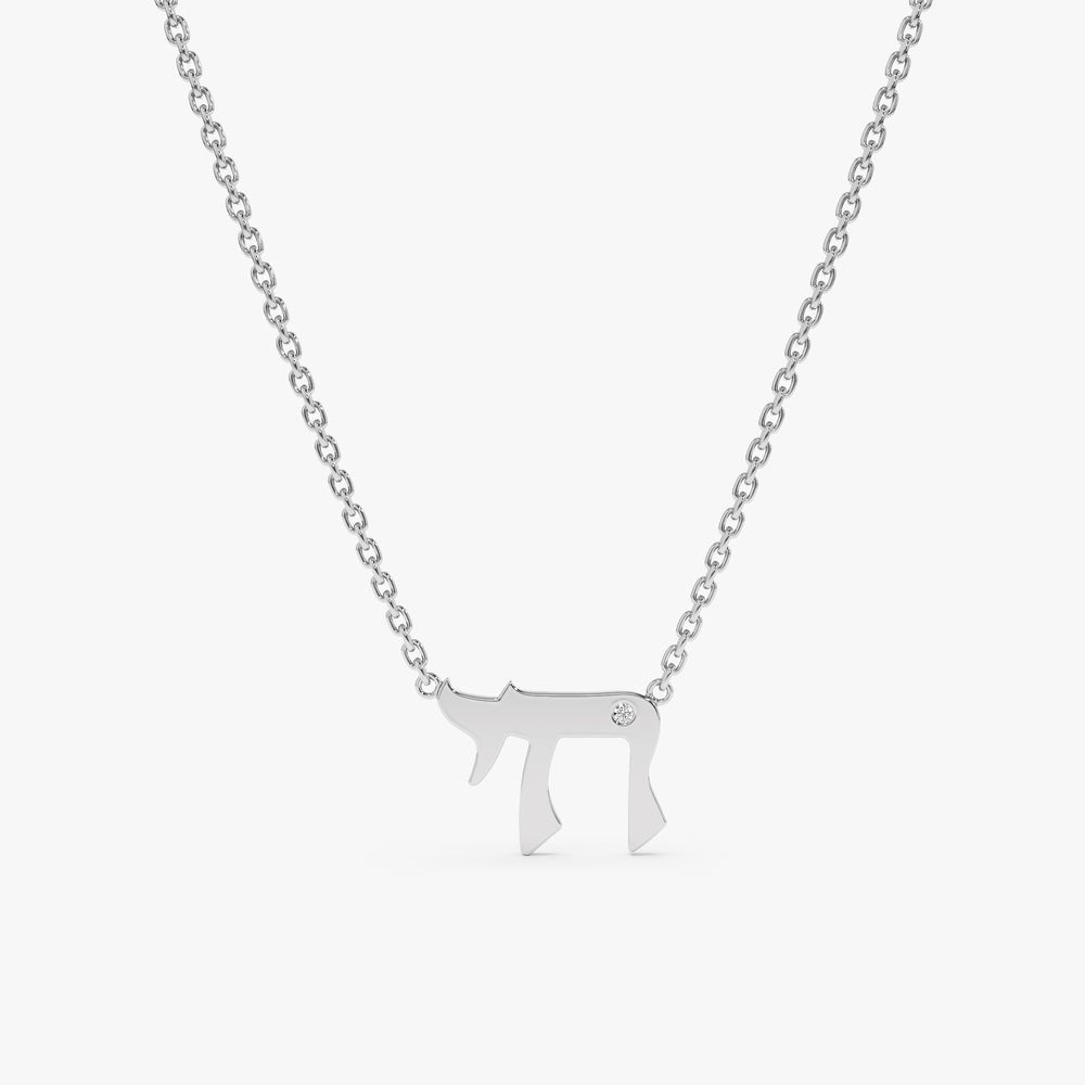 Solid Gold Chain Diamond Necklace