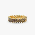 Solid Gold Black Diamond Eternity Ring (99E605)