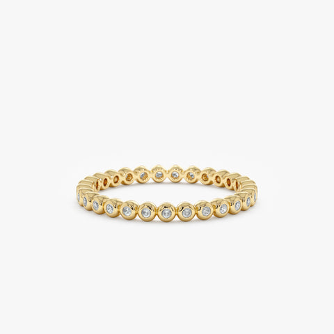 Solid Gold Salt and Pepper Diamond Eternity Ring (7932C6)