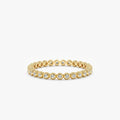 Solid Gold Salt and Pepper Diamond Eternity Ring (7932C6)