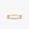 Solid Gold Petite Diamond Cluster Ring (D0CF47)