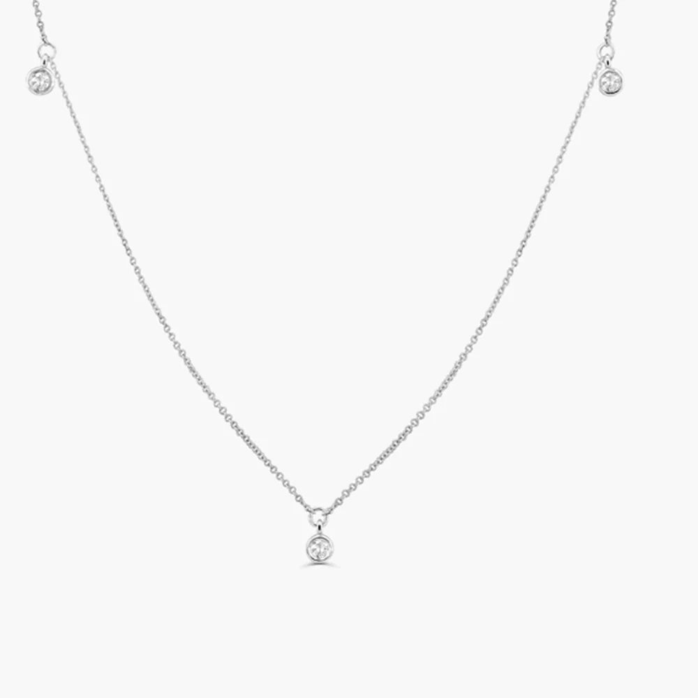 5 Moissanite Dangle Necklace, photo 6