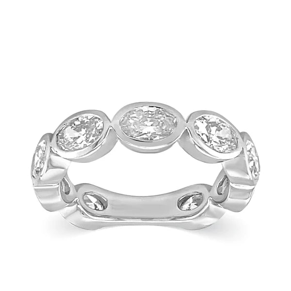 Solid Gold Lab Grown Diamond Nazar Ring