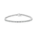 Solid Gold Lab-Created 4-Prong Diamond Tennis Bracelet (FFAC9A)