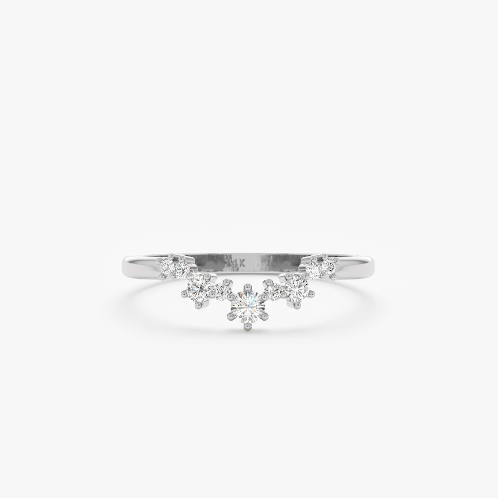 Solid Gold Diamond Nesting Ring (8AC63C)