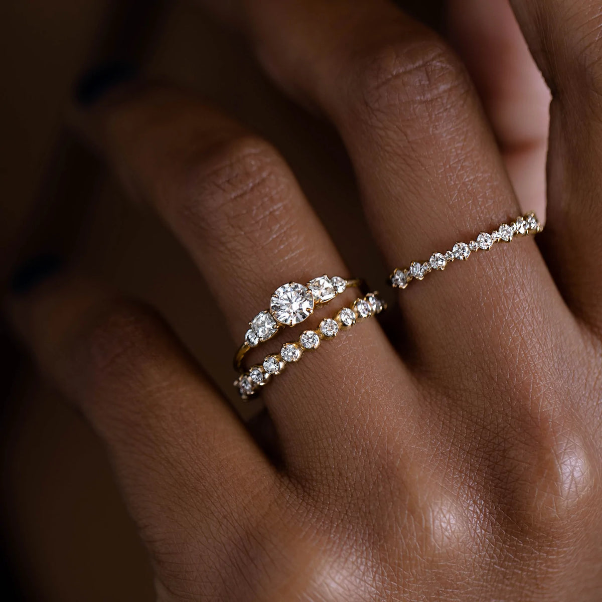 Solid Gold Sonnet Diamond Ring