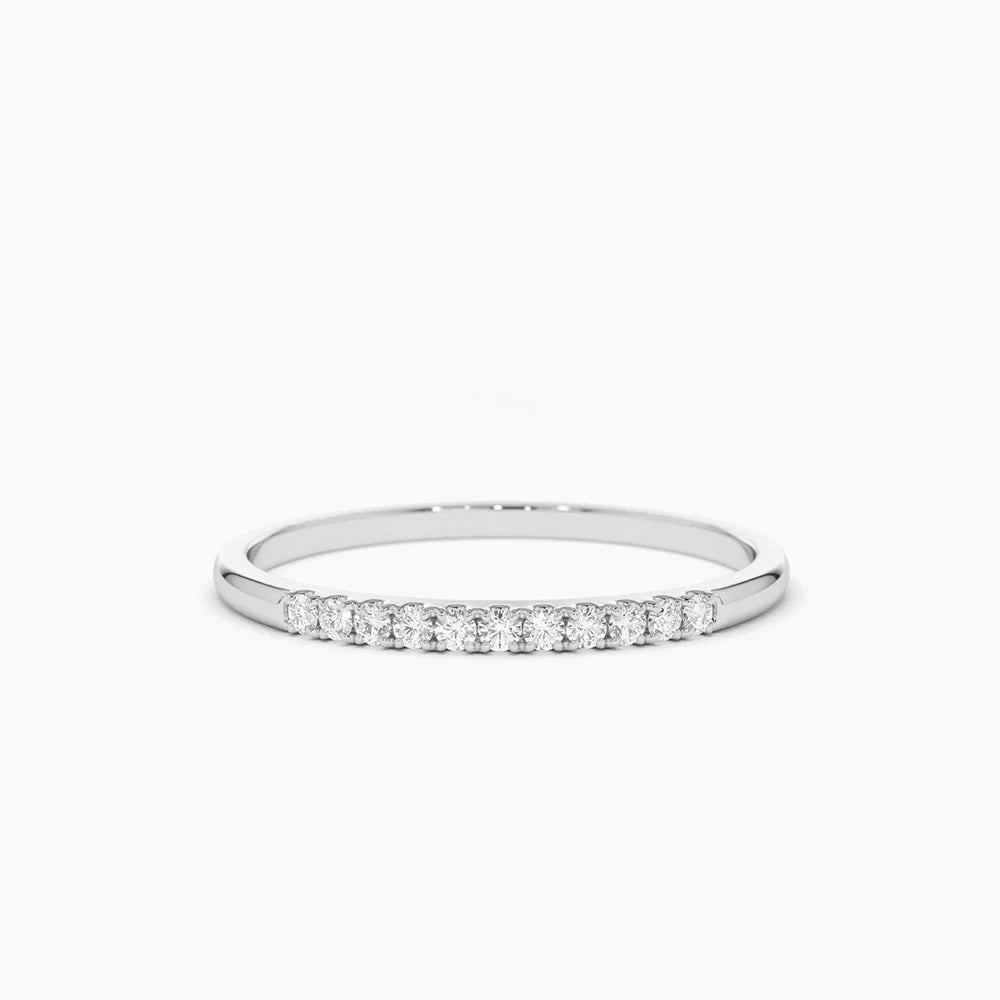 11 Stone Moissanite Wedding Band, photo 1