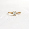 Solid Gold 1 CT Emerald Cut Ring