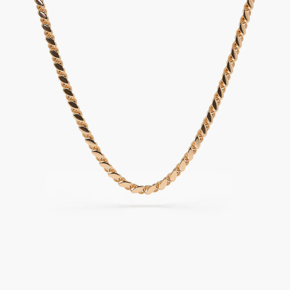 Solid Gold Unique Necklace
