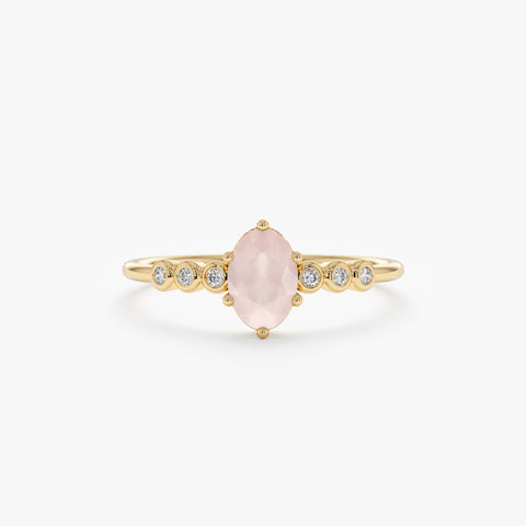 Solid Gold Diamond Engagement Ring (08449C)