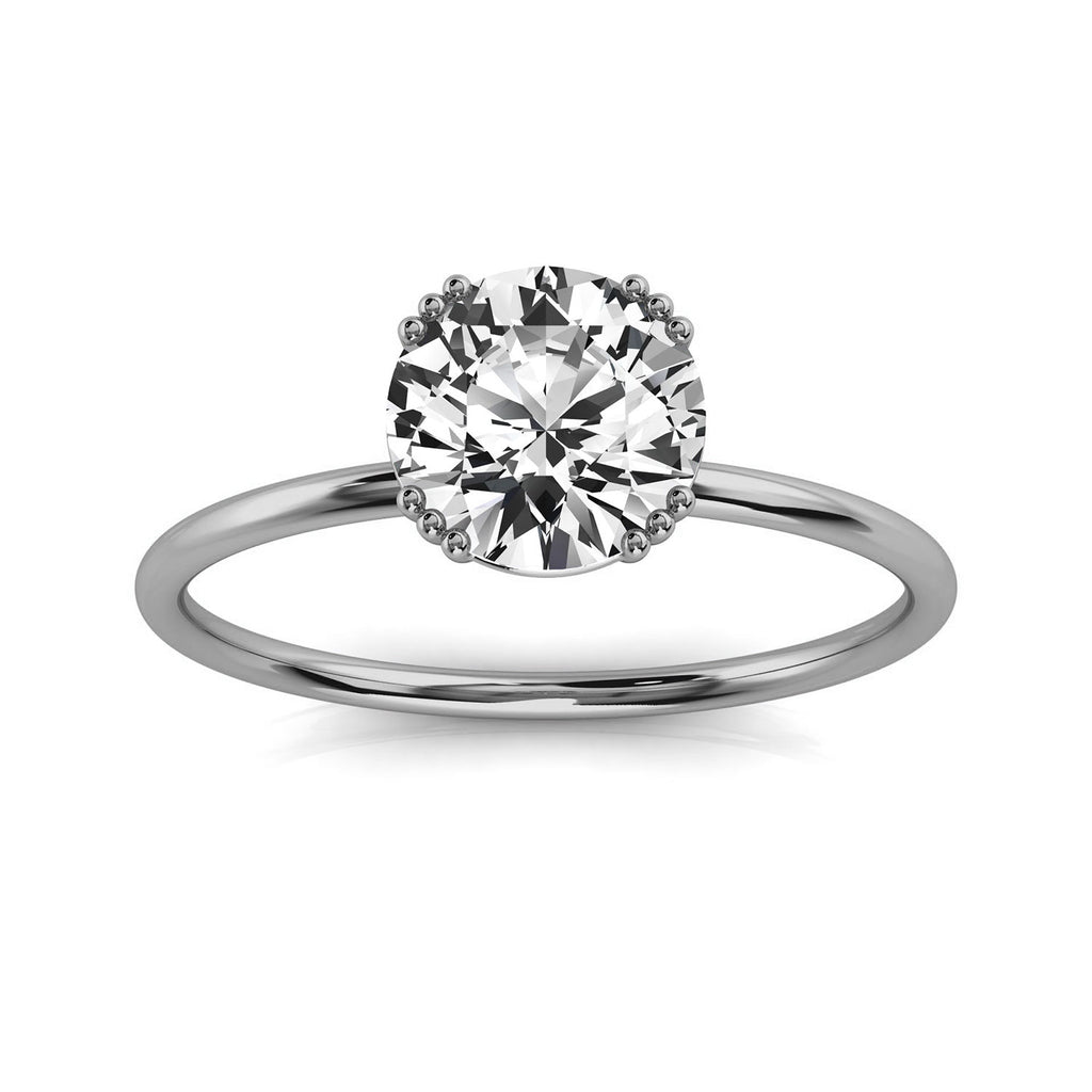 Solid Gold Solitaire 2ct Engagement Ring
