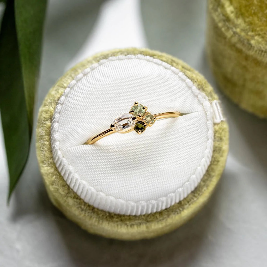 Solid Gold Bells of Ireland Ring