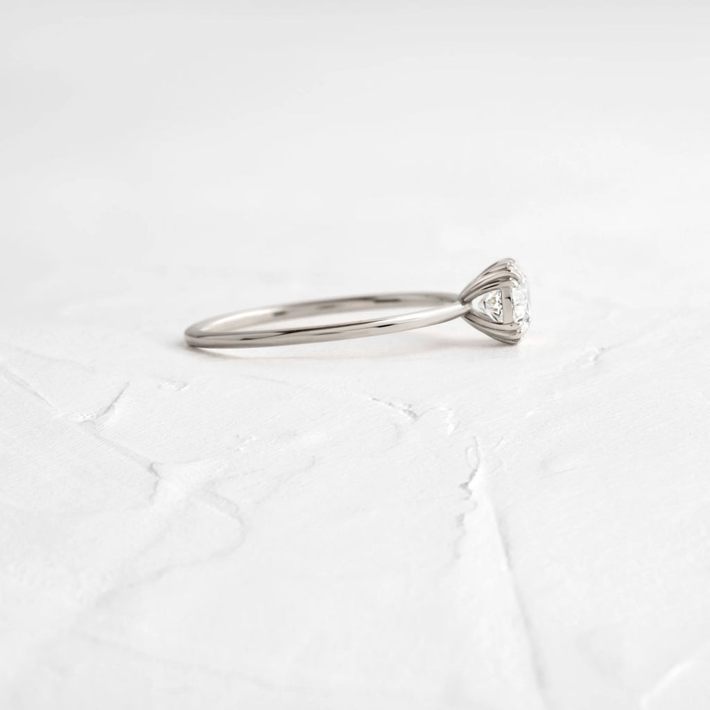 Solid Gold 0.71ct. Round Cut Lab-Grown Diamond Ring