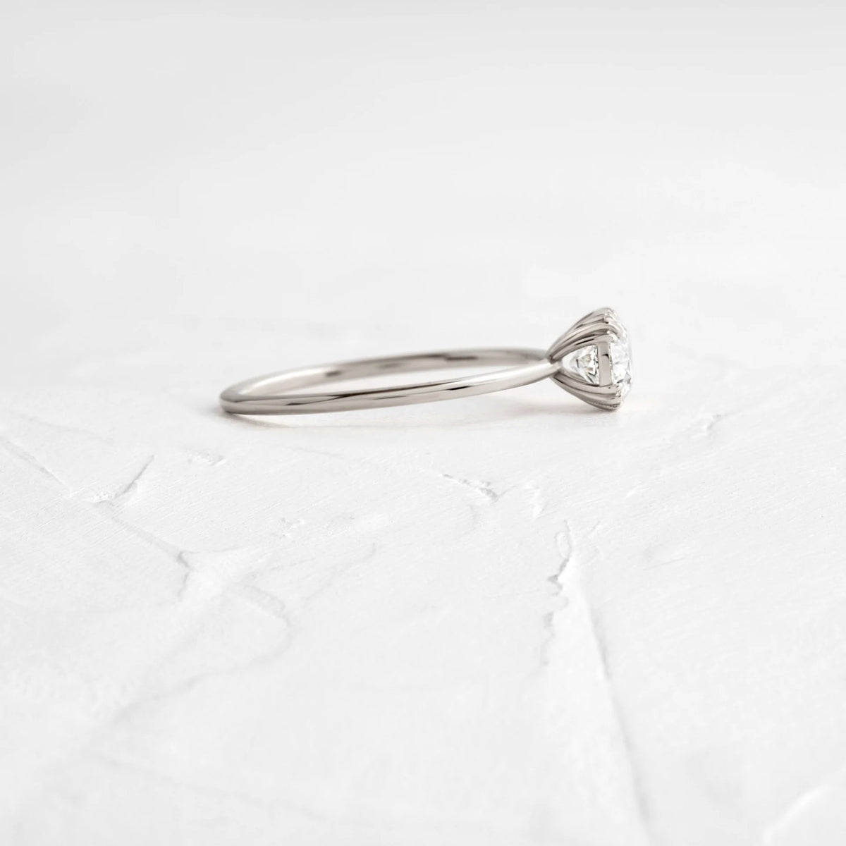Solid Gold 0.71ct. Round Cut Lab-Grown Diamond Ring