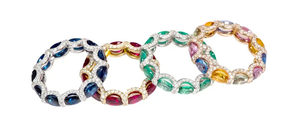 Solid Gold Ruby Wedding Band (AA2780)