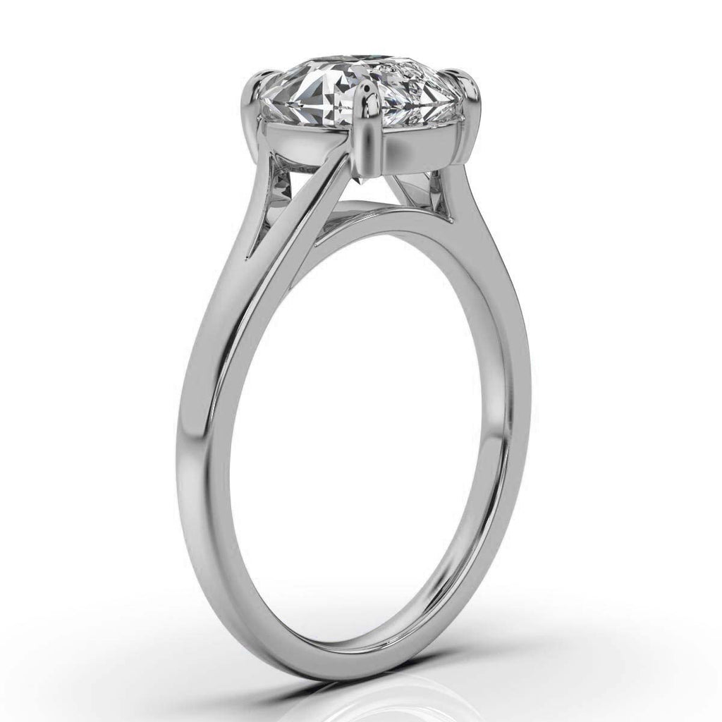 Solid Gold Solitaire Engagement Ring