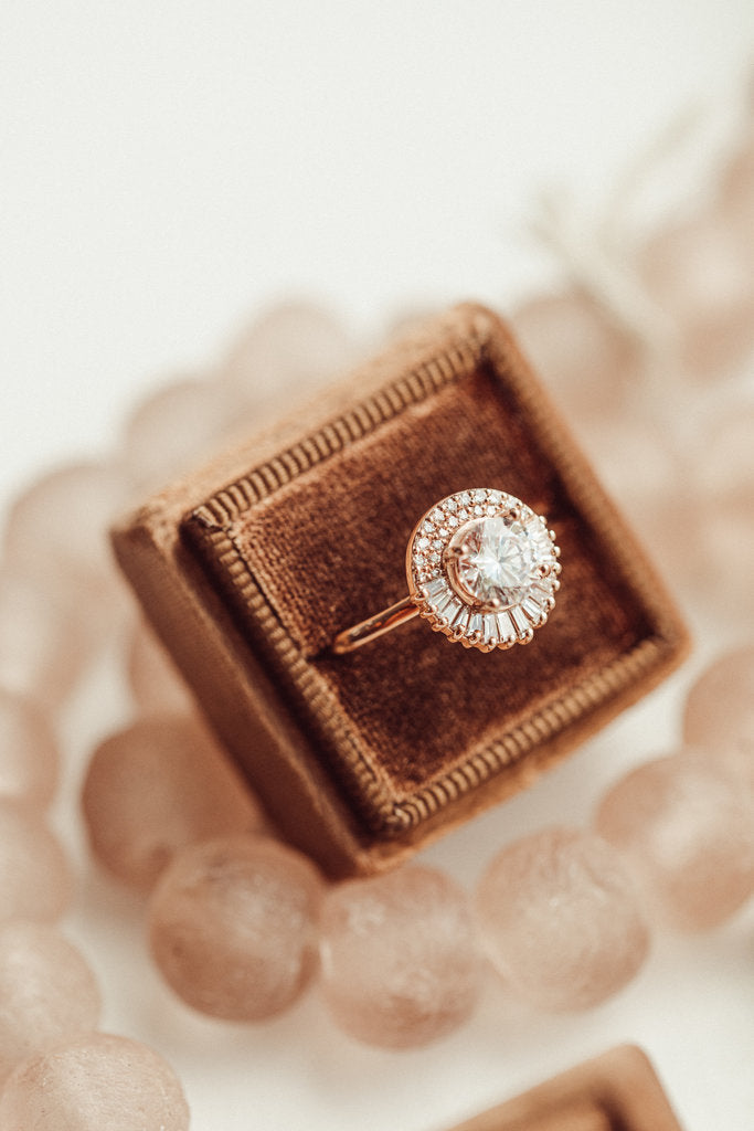 Solid Gold Lab-Grown Diamond Round Brilliant Ring (B97BB9)