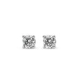 Solid Gold Lab-Created Diamond 4-Prong Stud Earrings (978C31)