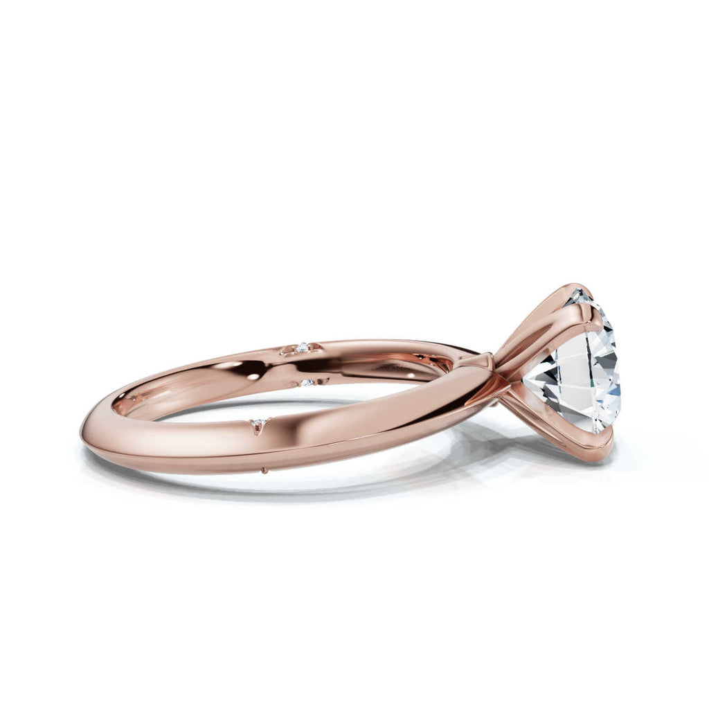 Solid Gold Lab Grown Diamond 2ct Engagement Ring