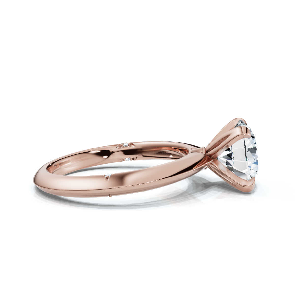 Solid Gold Lab Grown Diamond 2ct Engagement Ring