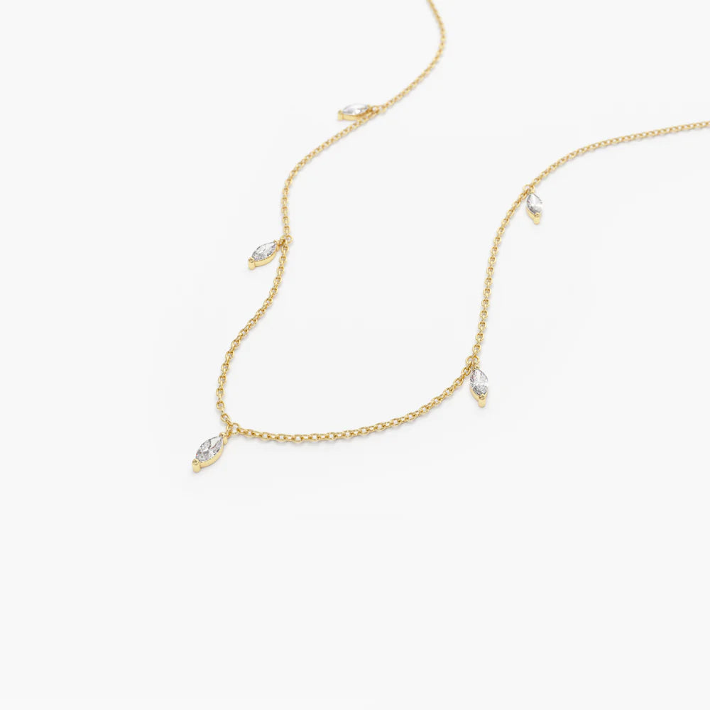 Marquise Moissanite Dangling Necklace, photo 3