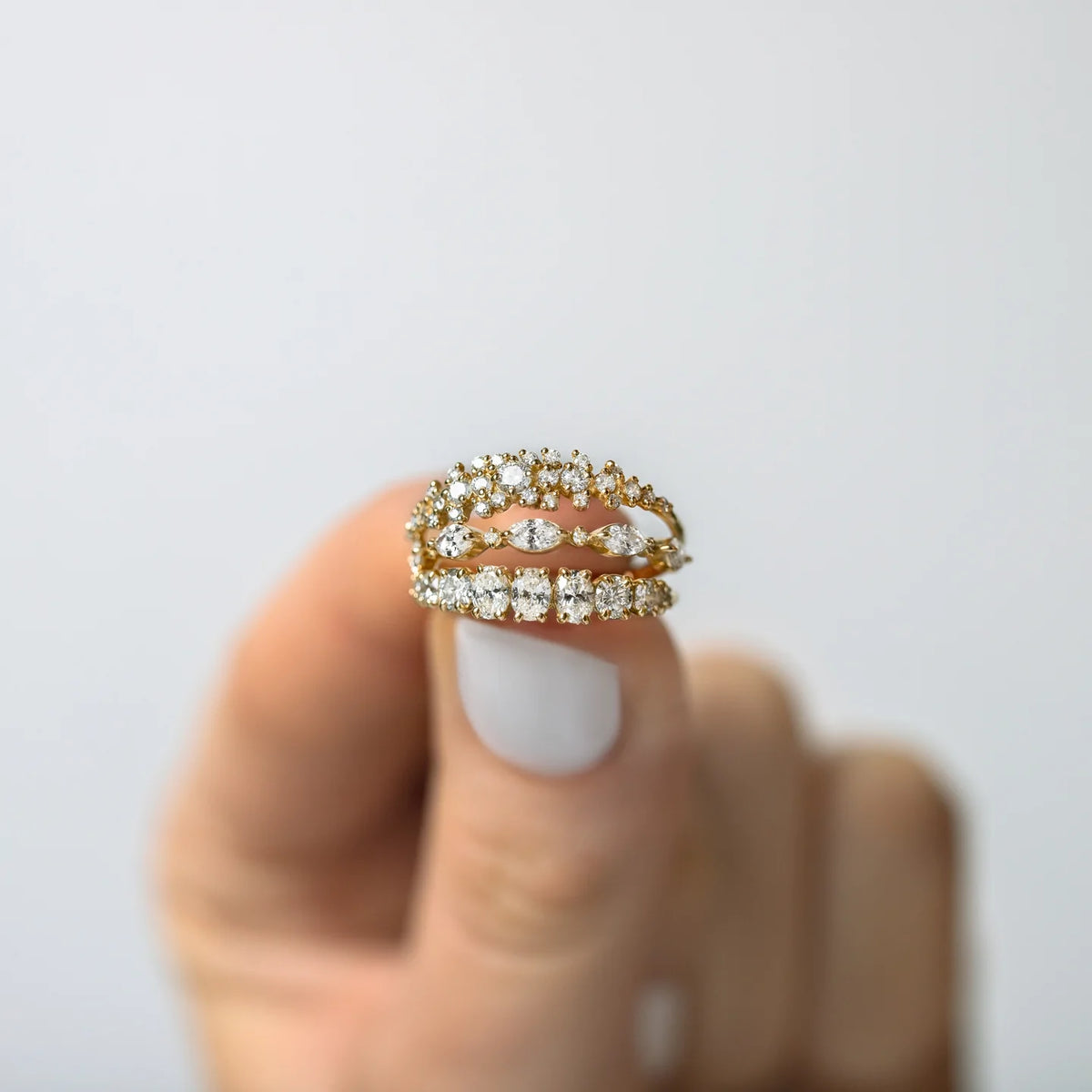 Solid Gold Lab-Grown Diamond Perspective Band