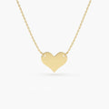 Solid Gold Heart Necklace