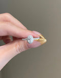 0.8 Carat Oval Cut Moissanite Engagement Ring, photo 1