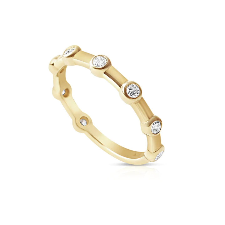 Solid Gold Jennifer Bezel Set Diamond Ring