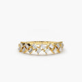 Zig Zag Baguette Moissanite Ring – 1.20mm Band, photo 1