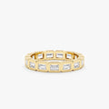 Solid Gold Baguette Diamond Eternity Ring (F3E18E)
